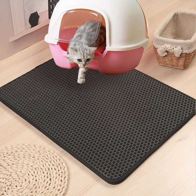 

Non-slip Cat Litter Trapping Mat Double Layer Pet Cat Litter Mat Waterproof Pad for Kitten Washable Floor Mat Pet Clean Supplies