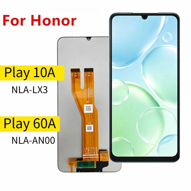 Фото Дисплей LCD NLA-LX3 с сенсорным экраном и модулем диджитайзера для Honor Play 10A, замена LCD для Honor Play 60A NLA-AN00. №1