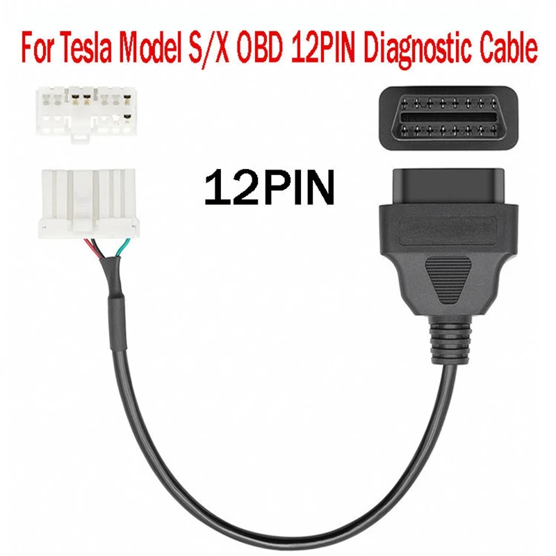 Новинка для Tesla Model S/X OBD 12-контактный диагностический жгут электронный кабель