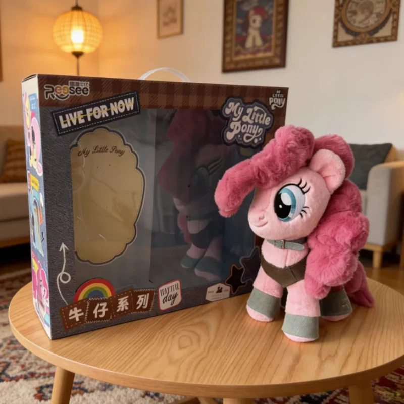 Фото Новая оригинальная плюшевая кукла из серии My Little Pony «Ковбойская серия»: Пинки Пай, Твайлайт Спаркл. Плюшевые игрушки, подарок на день рождения для девочки. №3