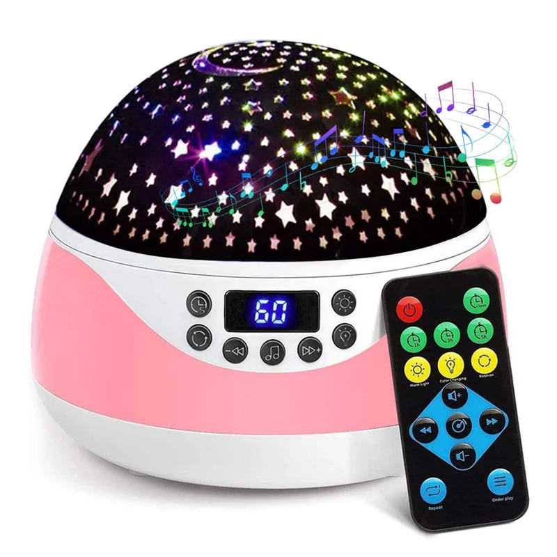 

Star Night Light Projector For Kids Room,Baby Sensory Lights,360 Degree Rotating Starry Stars Projector,Gifts For Boys