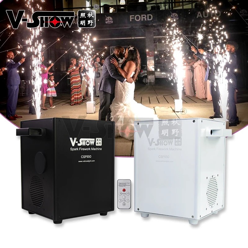 

2pcs with case Unico cold fireworks Spark DMX 512 Controlled cold fireworks Machine is a new innovated stage fireworks machine