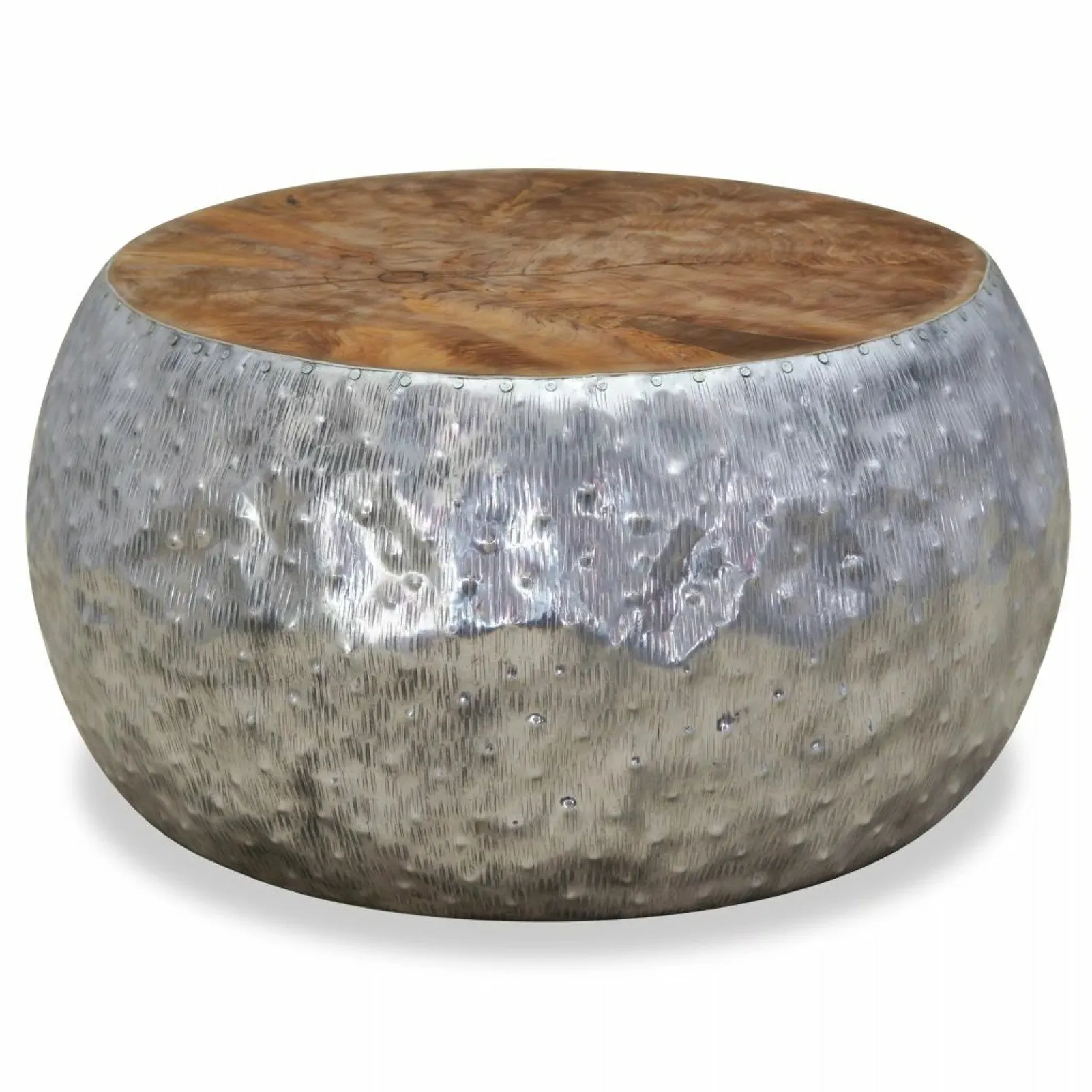 

Coffee Table Aluminium Teak 23.6"x23.6"x11.8"
