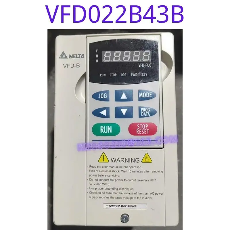 

Б/у преобразователь частоты VFD022B43B, 2,2 кВт, проверка функций в целости