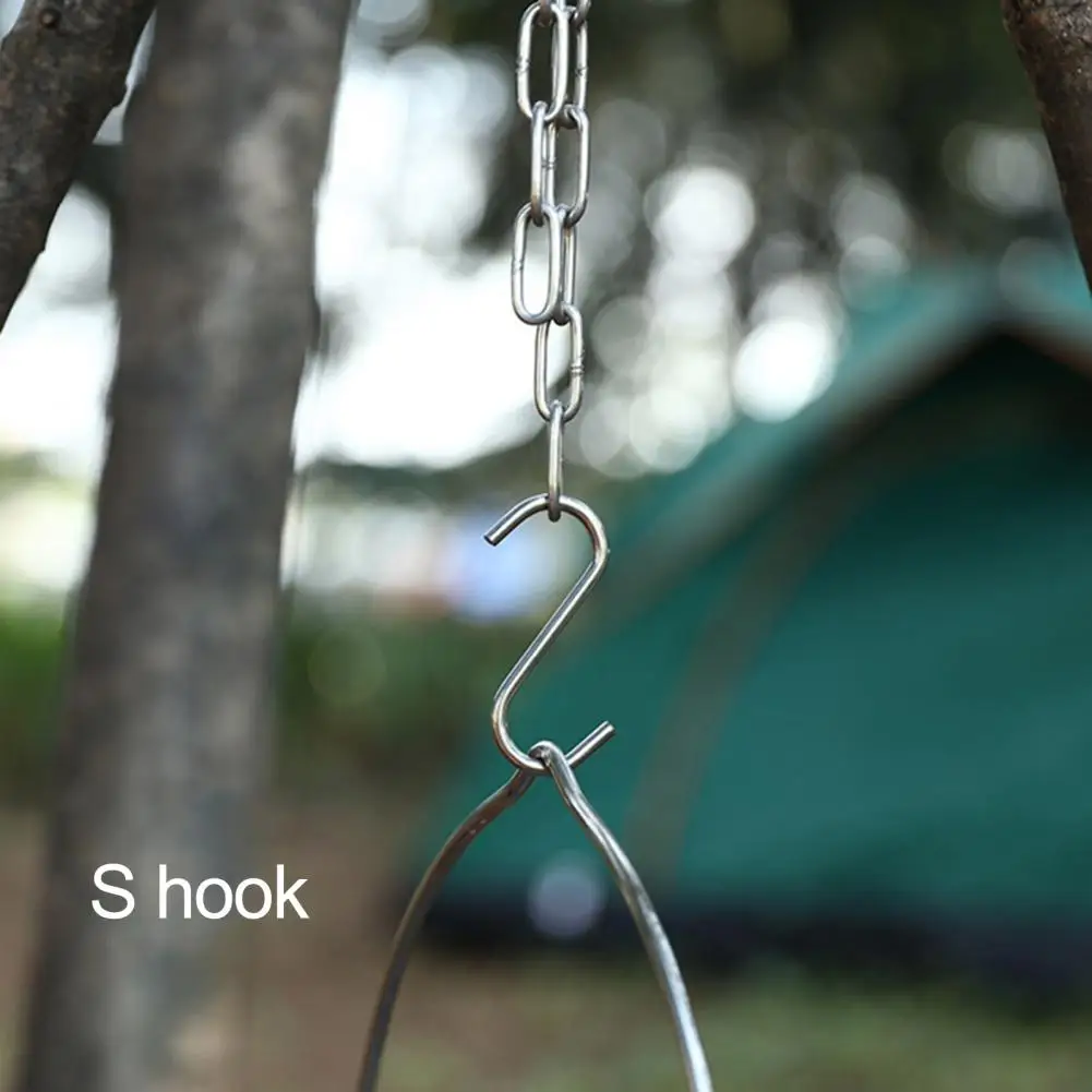 

Hanging Pot Rack 1 Set Practical Convenient Reusable Camping Cookware Campfire Tripod Support Picnic Supply