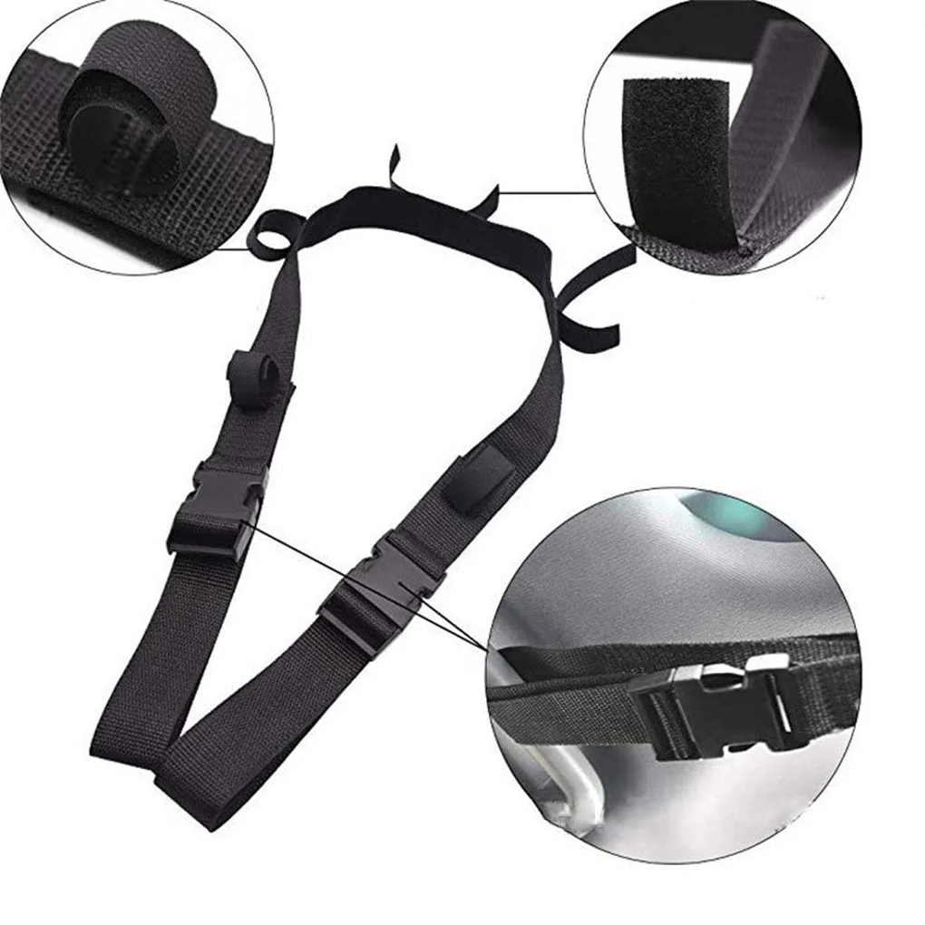 

1 Pair Vehicle Mounted Fishing Rod Strap Carrier Holder Adjustable Space Saving Suspenders for Car Trunk Garage