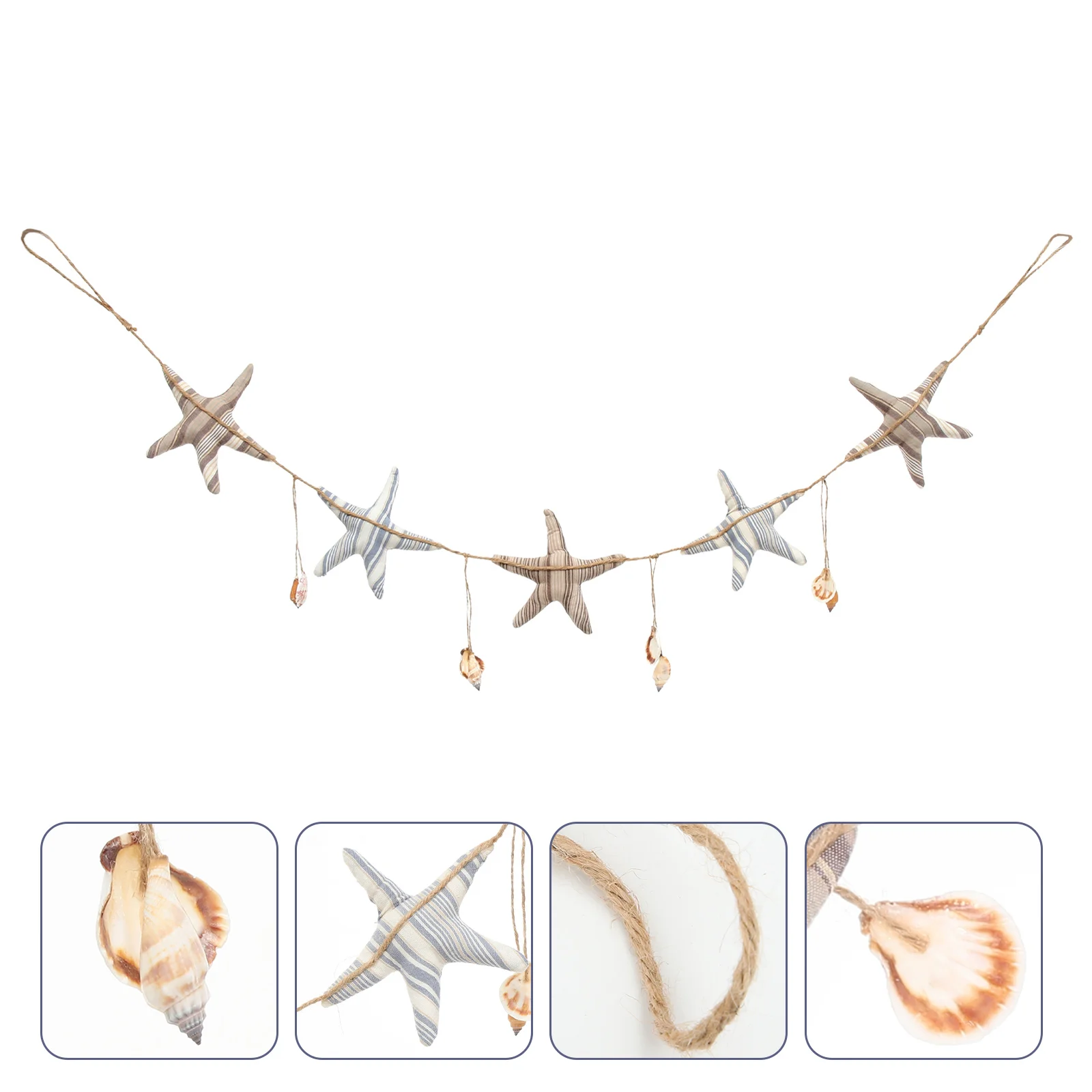 

Heart Garland Hanging Decorations Decor Ornaments Banner Beach Fabric Wall Bunting Home Mermaid Nautical Weddingdecoration Star