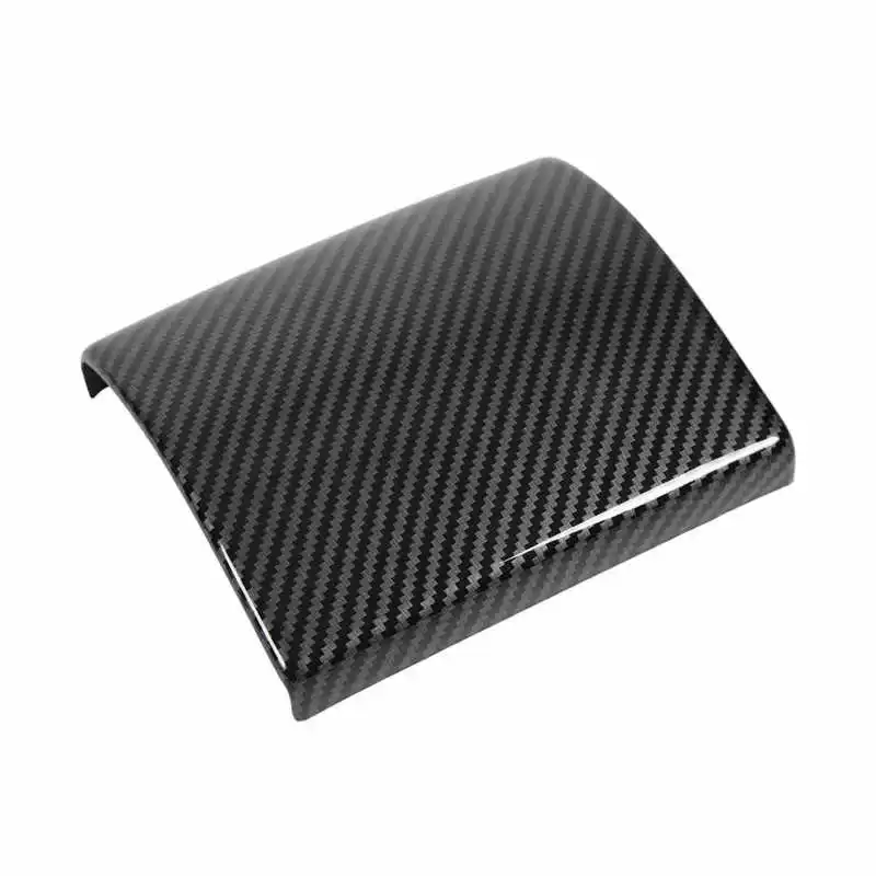 

Back Armrest Box Panel Trim ABS Wearproof Center Console Armrest Box Cover Carbon Fiber Style for Car Replacement for Highlander