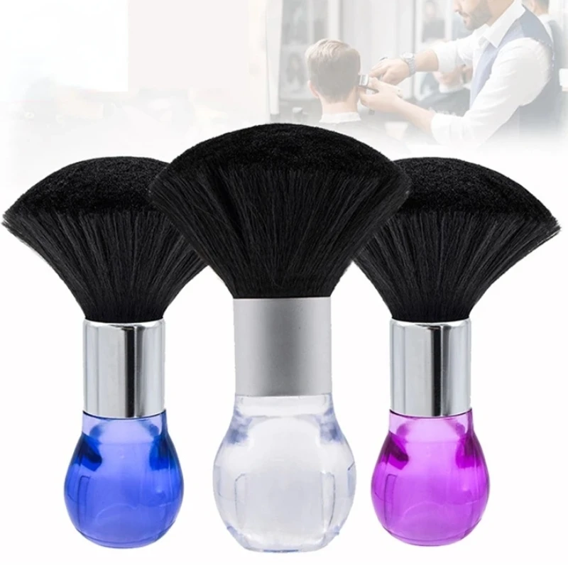 Soft Hair Brush Sweeping Neck Hair Cleaning Broken Duster Spot Haircut Brush Salon Barber Accessories Hair Cutting Brush 3 Color