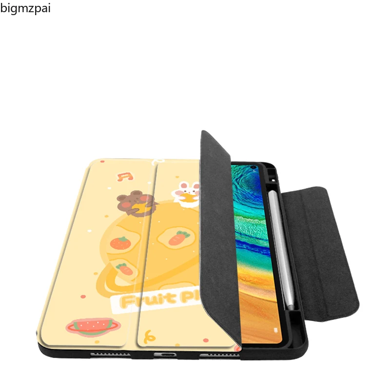 Модный чехол с принтом для Huawei MatePad 10 4 11 Pro 8 Honor V6 T10 T10S 3-складной чехол-подставка