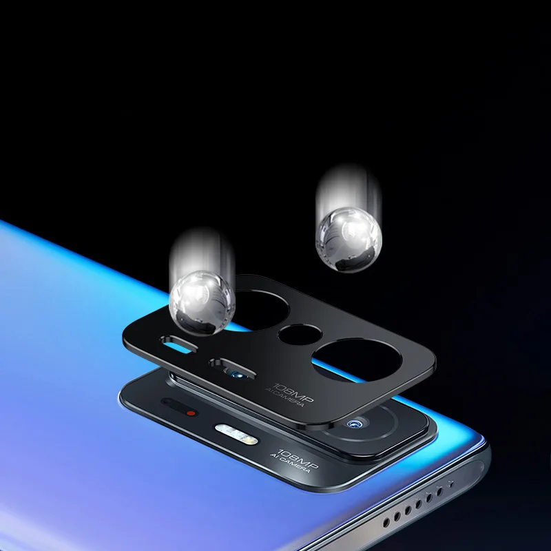 For Xiaomi 11T Pro Back Camera Lens Aluminum Metal Sheet Lens Screen Protector for Xiaomi 11TPro Protective Back Camera Lens