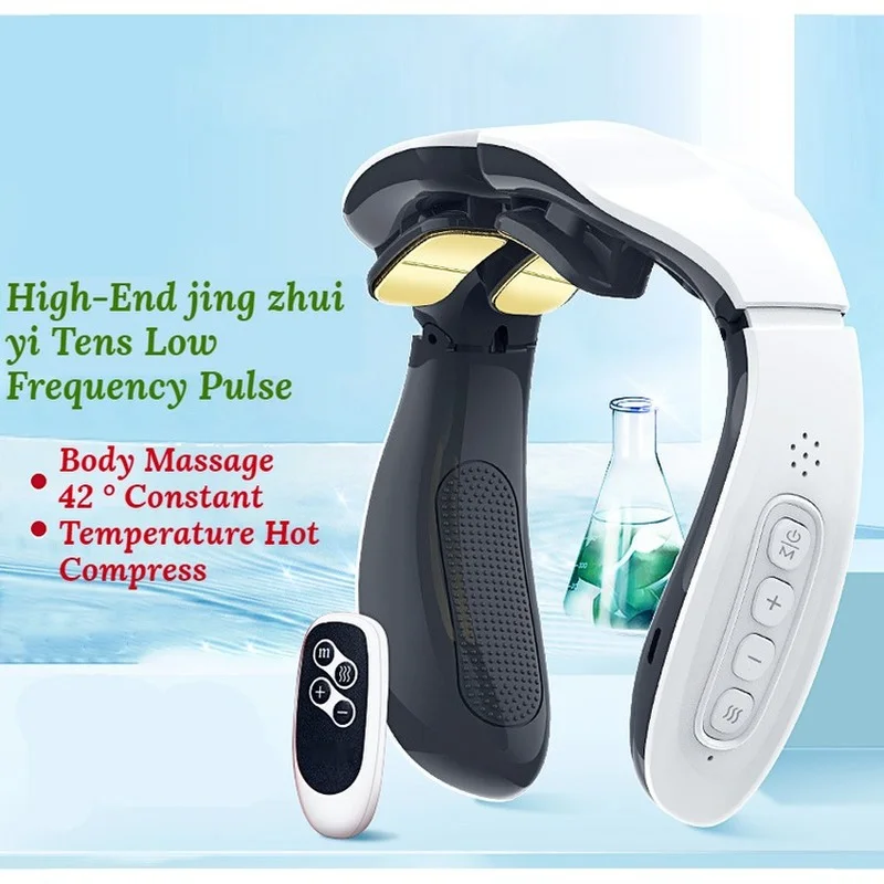 

Массажер шейного отдела с 8 головками USB, низкочастотный импульсный портативный интеллектуальный физиотерапия, облегчение боли в шее и углу...