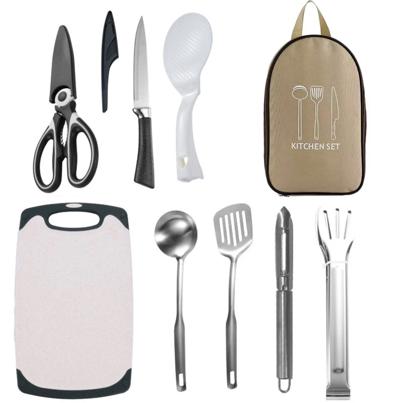 

Outdoor Tableware Portable Set Picnic Knives Kitchenware Picnic Supplies Complete Camping Equipment
