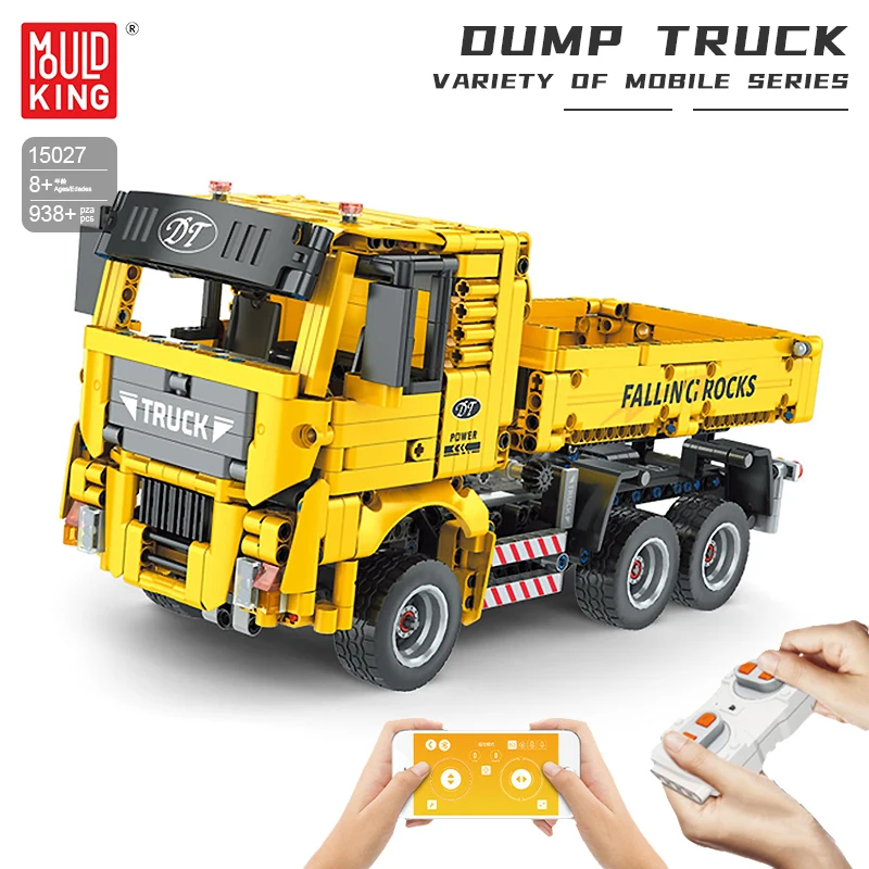 

MOULD KING High-Tech App Remote Control Dump Truck Building Blocks MOC City Engineering Car Bricks Toys For Kids Children Gifts