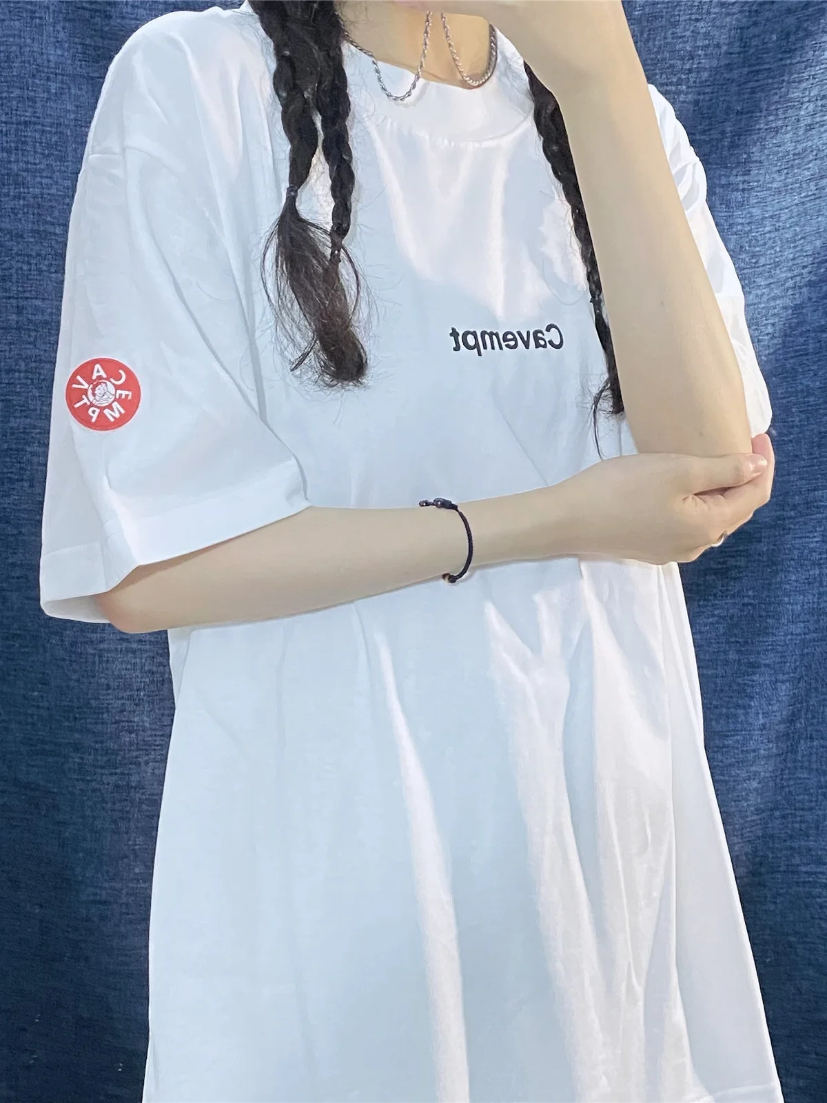 

Мужская и женская футболка CAVEMPT c. E 1:1, футболка с алфавитом CAVEMPT c. E Top