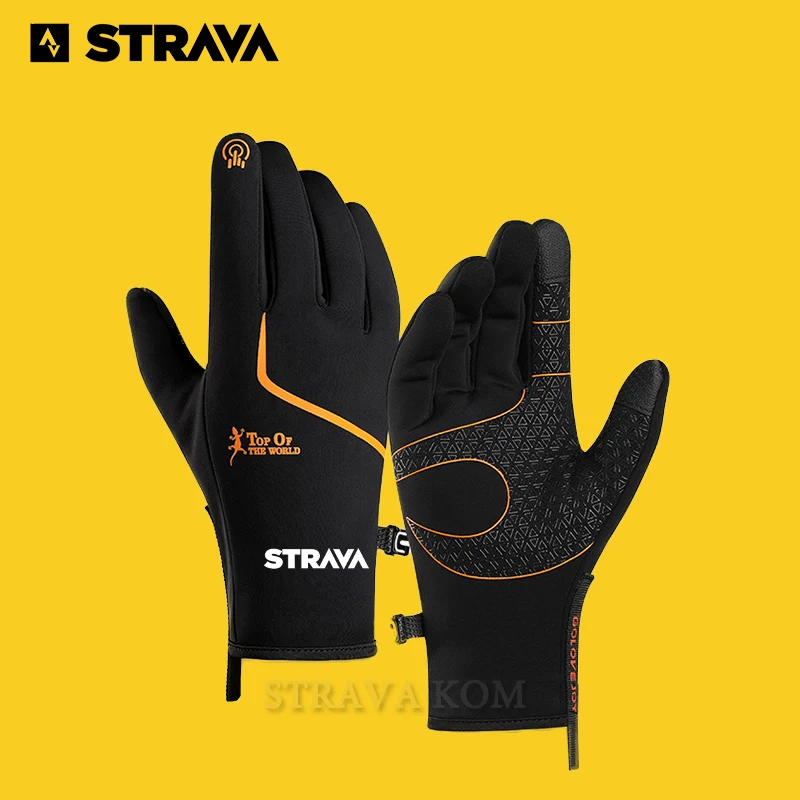 

Winter Cycling Gloves Bicycle Warm Waterproof Winter Motorcycle Gloves Full Finger Gloves Cycling Strava Touch Screen Thermal
