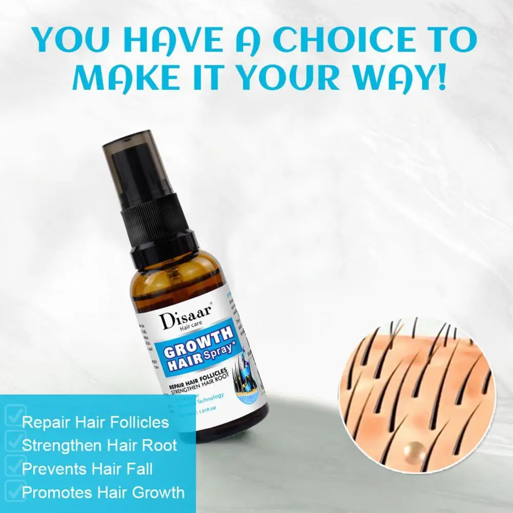 

30ML Hair Loss Treatment Safe Anti Hair Loss Hair Growth Treatment Easy to Absorb Prevent Baldness Hair Growth Spray