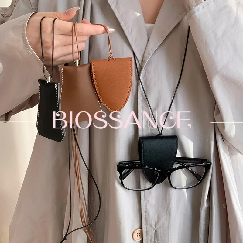 BIOSSANCE модный зажим для солнцезащитных очков из искусственной кожи подвеска Love