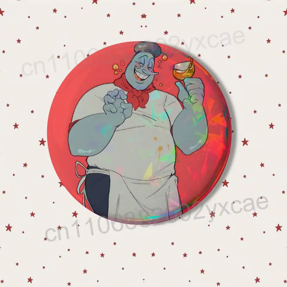 Набор значков и брошей Cuphead: Chef Saltbaker King Dice, мультяшные значки для рюкзаков и курток, акриловые пины, коллекционные подарки (art.: 3920da19688df) - 3920da19688df