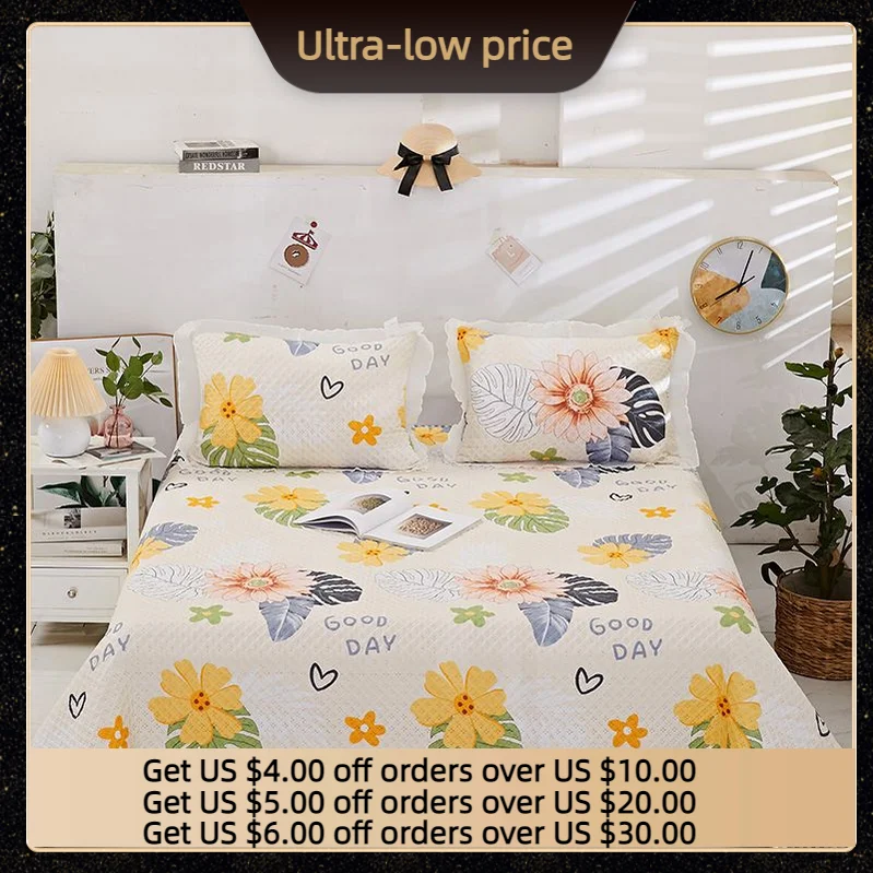 

Four Seasons Universal bed Cover with cotton in student dormitory multi-purpose snowflake cotton sheet tatami mat single and dou