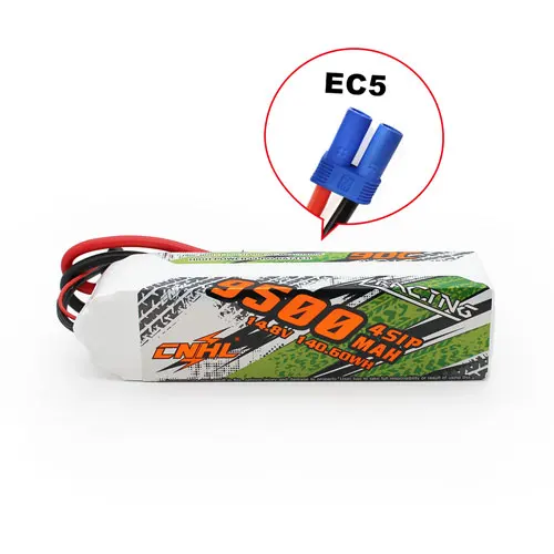 

CNHL 9500MAH 14.8V 4S 90C LIPO BATTERY With EC5 Plug For Speedrun Car