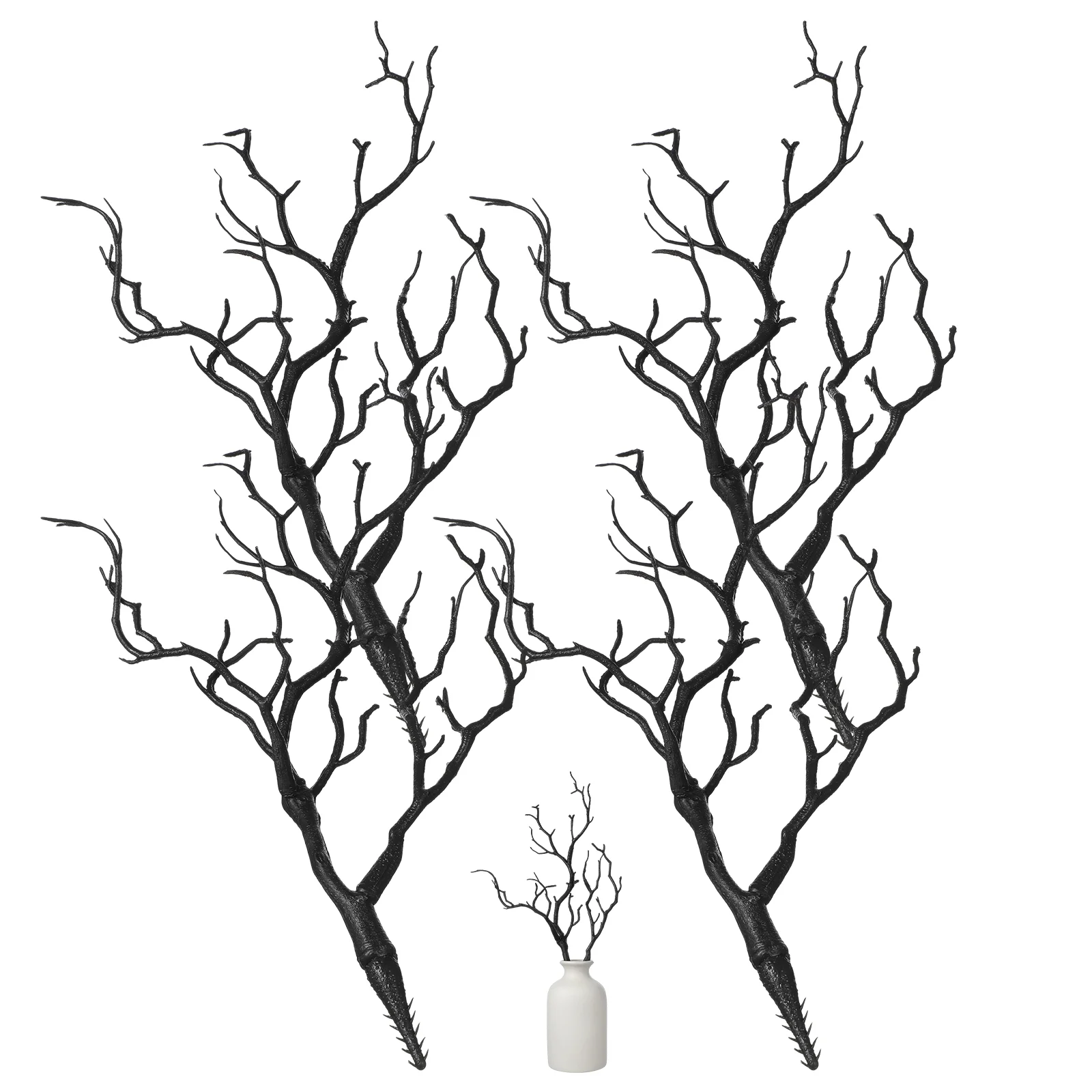 

Artificial Plastic Dried Antlers Tree Branches Plant Twigs Dark Witch DIY Headband Accessories Wedding Party Xmas Decor