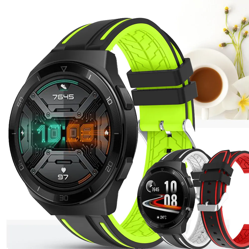 

Ремешок силиконовый для Huawei Watch GT 2E / GT 2 Pro gt2, браслет для наручных часов, 22 мм 46 мм