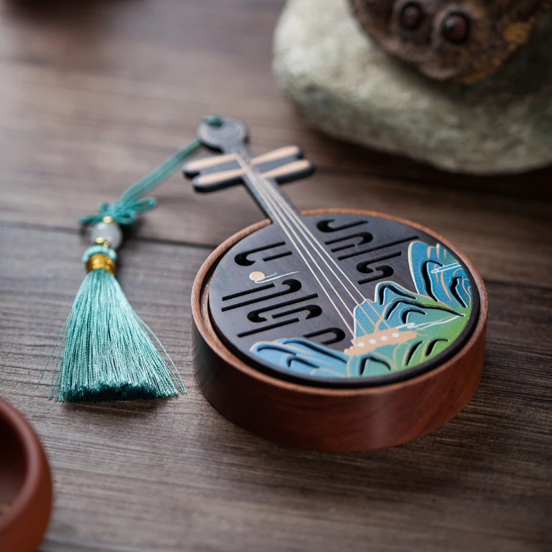 

Wooden Creative Chinese Style Indoor Household Incense Path Portable Incense Burner Solid Wood Sandalwood Burner