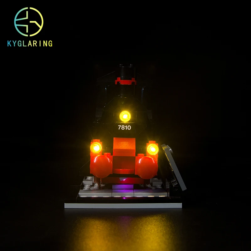 Kyglaring LED Light Up Kit For LEGO 40370 Steam Engine 40 Years Trains Anniversary (The Model Not Included) - Комплект светодиодного освещения Kyglaring для LEGO 40370 Steam Engine 40 Years Trains Anniversary (Модель не включена)