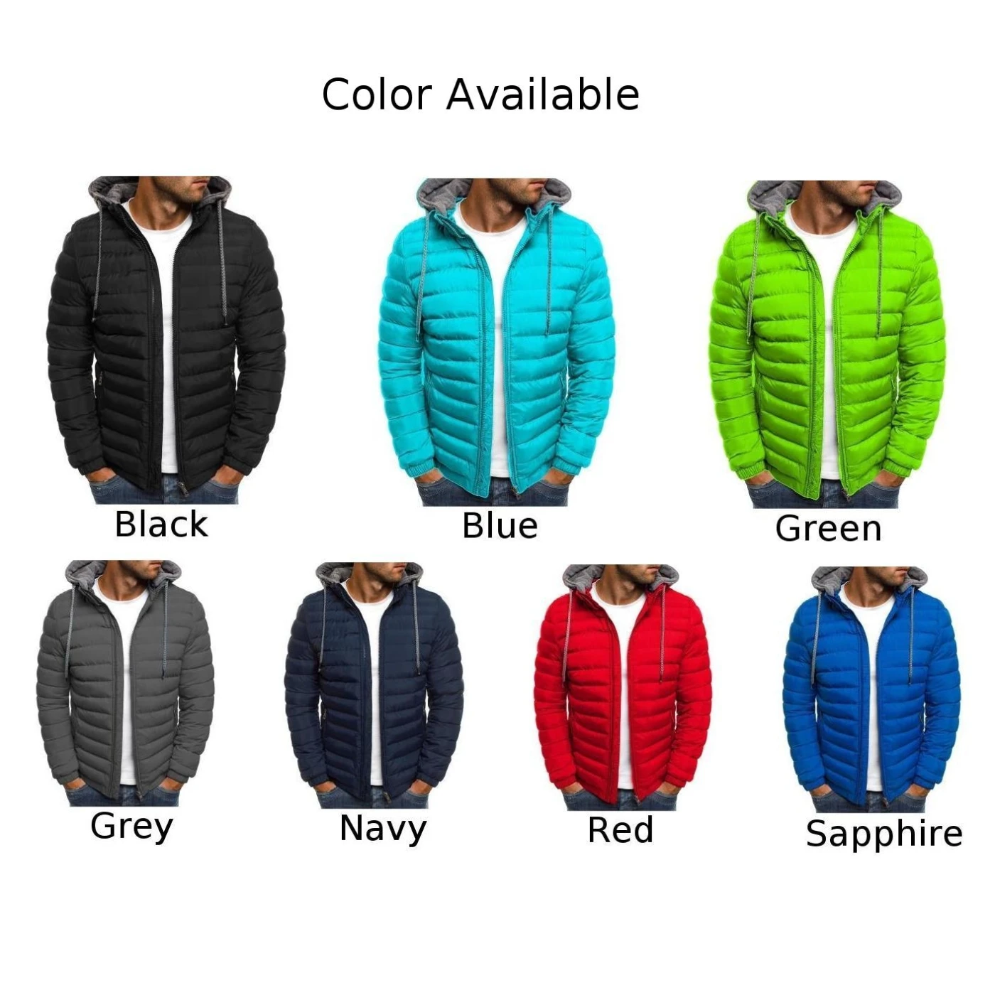 Men's Packable Duck Down Jacket Winter Ultralight Coat Hooded Puffer Jacket Coat Winter Casual Thermal Tops