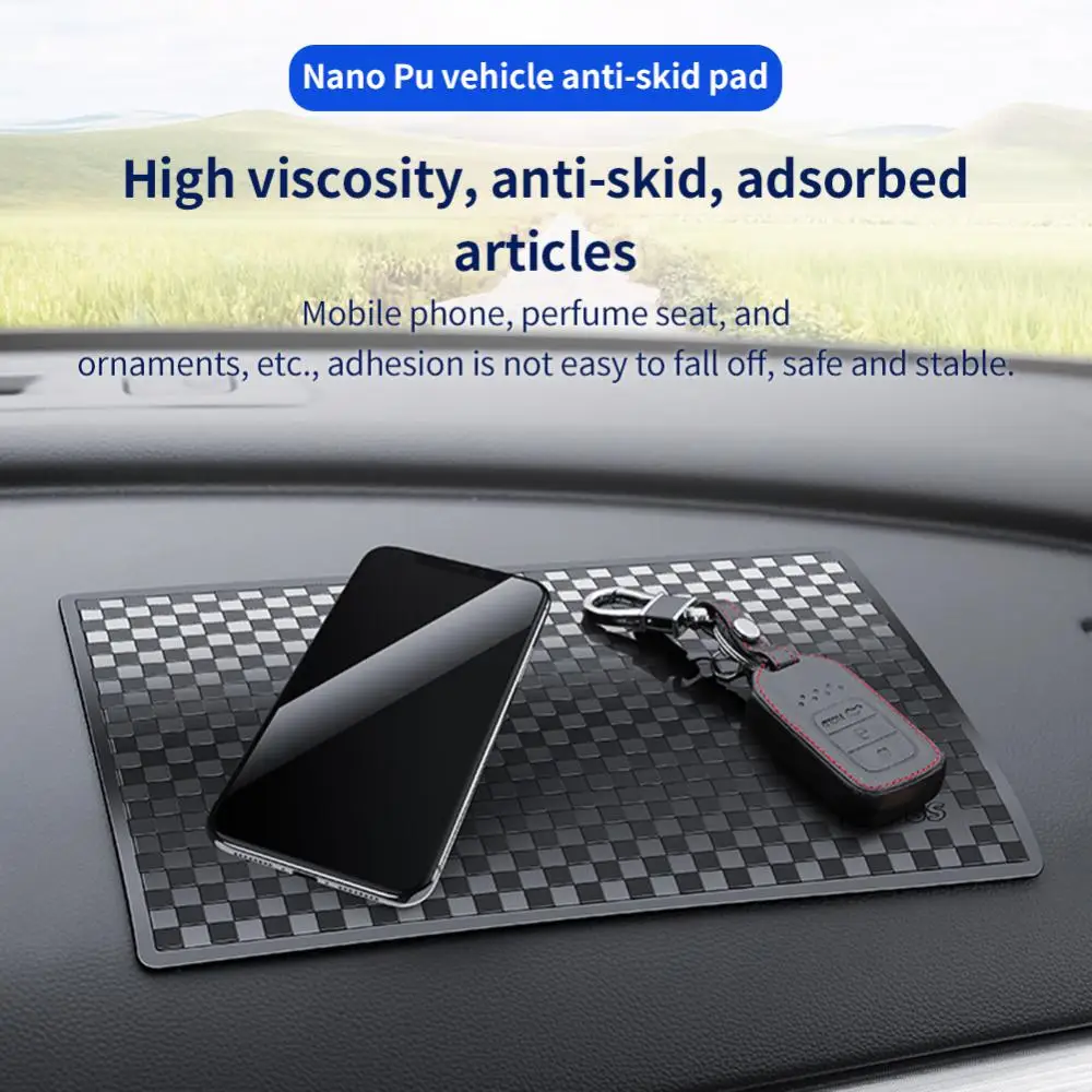 

Portable Phone Holder Mat Used Repeatedly Anti-skid Silicone Mat Non-slip Car Mat Universal Car Supplies Durable Phone Pad