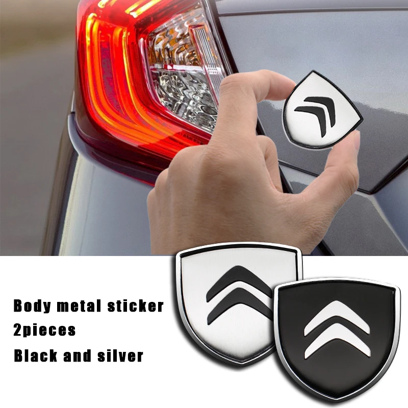 

3D Metal Car Fender Rear Trunk Body Emblem Badge Stickers For Citroen C4 C3 C5 C1 C-ELYSEE Cactus Grand Picasso Auto Accessories