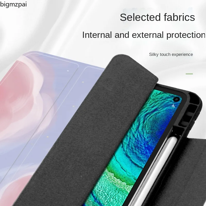 Модный чехол с принтом для Huawei MatePad 10 4 11 Pro 8 Honor V6 T10 T10S 3-складной чехол-подставка