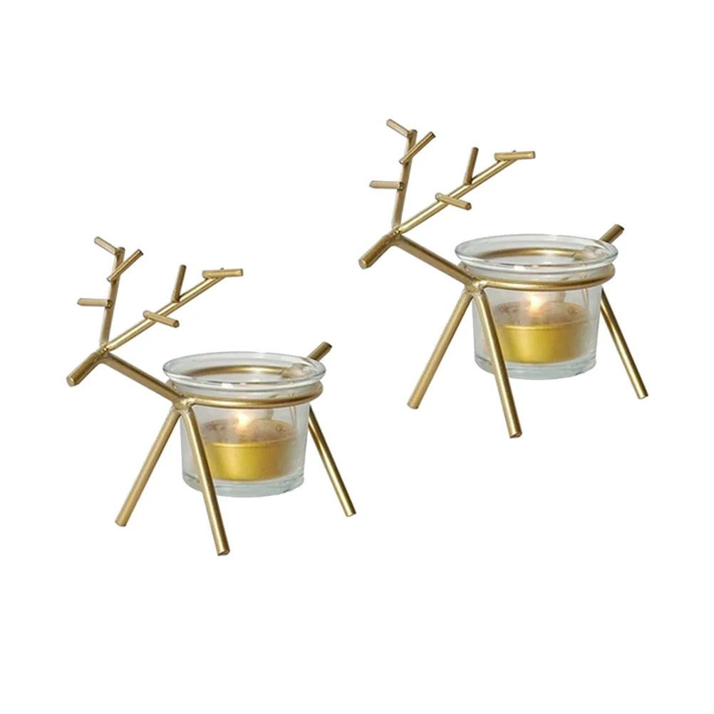 

Christmasholder Table Candlestick Reindeer Tealight Decorations Tea Lights