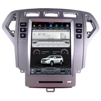 10 4 tesla style vertical screen android 9 0 six core car video radio navigation for ford mondeo 2007 2010 automatic ac
