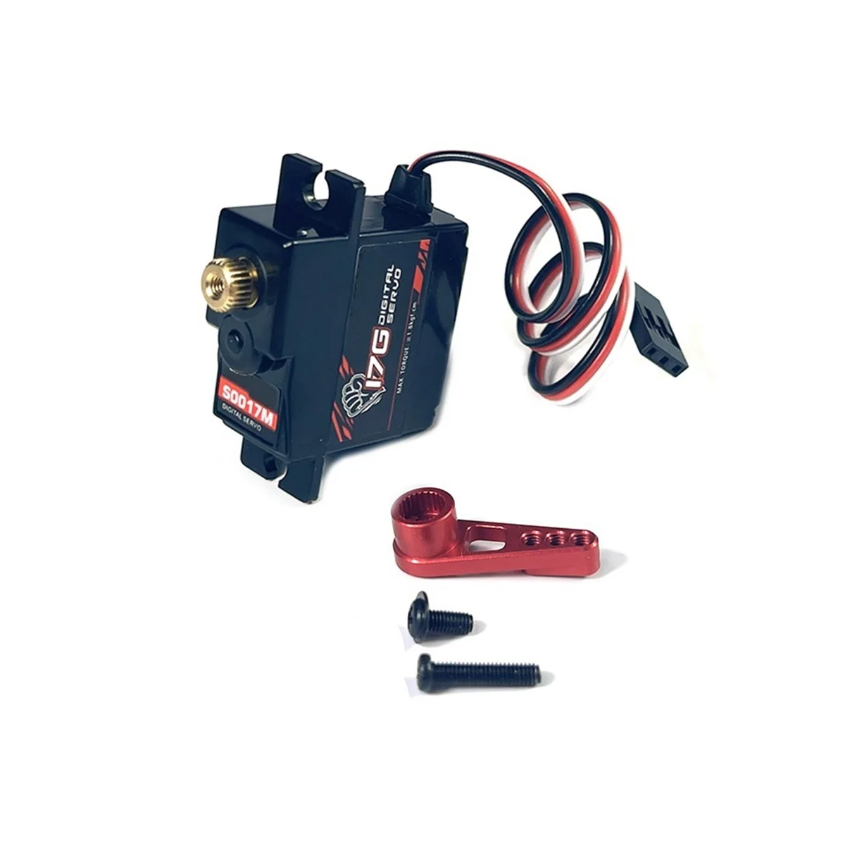 Металлический сервопривод и металлический сервопривод S0017M 17 г 3,5 кг для WPL C14 C24 MN D90 MN99S Запчасти для радиоуправляемых автомобилей, 1
