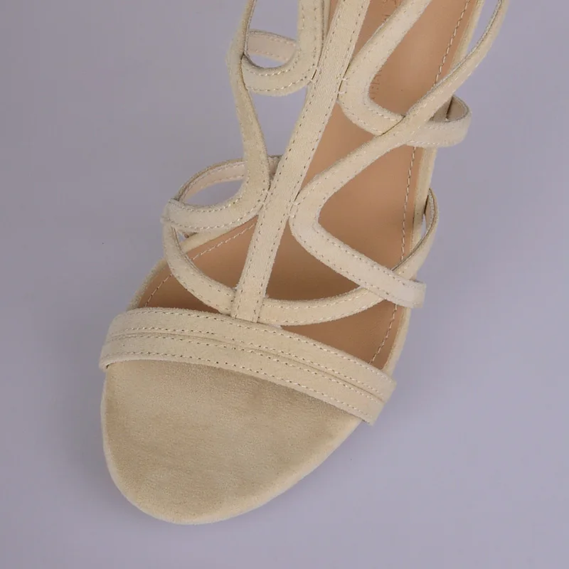 women's Shoes Sandals Ankle Boots  High Heels Platform Cross Strap Cutout Back Zip Stiletto Heel Pointed Toe