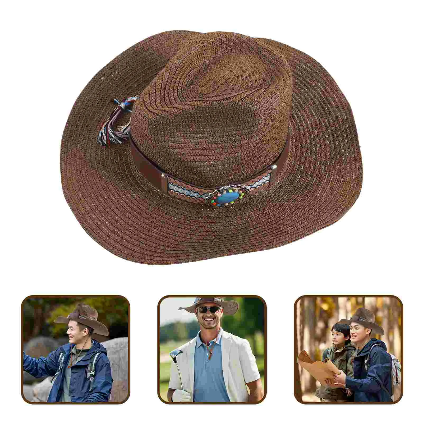 

Cowboy Hat Western Theme Cowboy Hat Pretend Play Bohemian Style Cowboy Hat