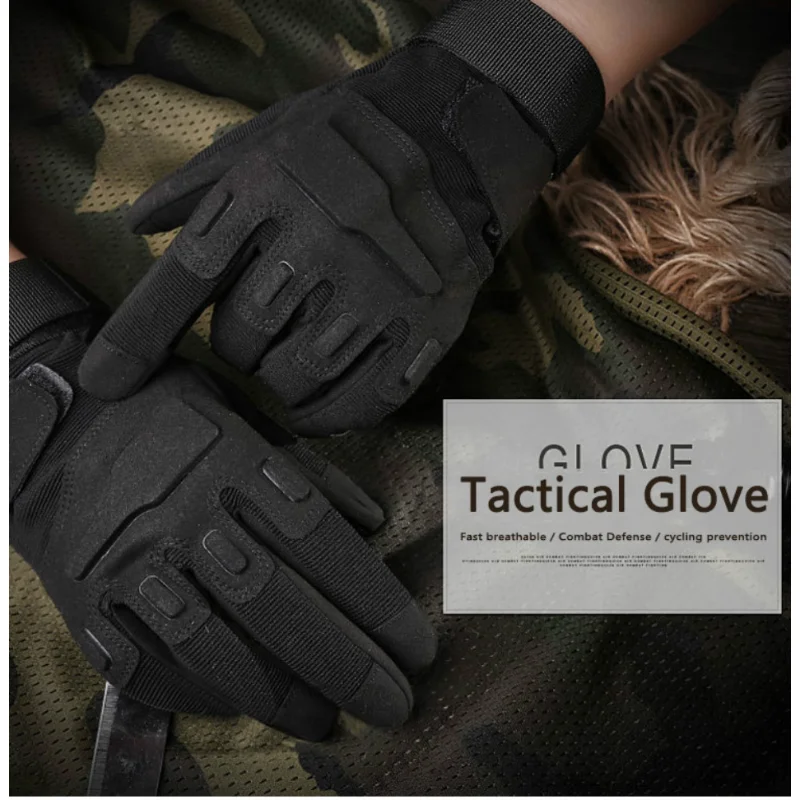 

Тактические Военные перчатки MOONBIFFY, уличные спортивные армейские перчатки с закрытыми пальцами для боевых упражнений, мотоциклов, Нескользящие перчатки из углеродного волокна