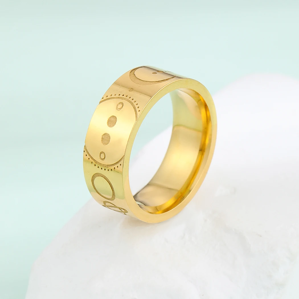 

CHENGXUN Solar System Star Band Rings for Men Women Stainless Steel Universe Planet Thumb Midi Ring Handmade Celestial Jewelry
