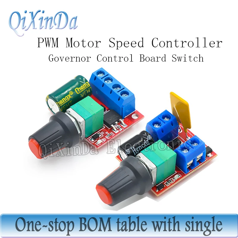 Mini 5A 90W PWM 12V Φ Модуль 4 5 V-35V Регулируемый регулятор скорости переключатель