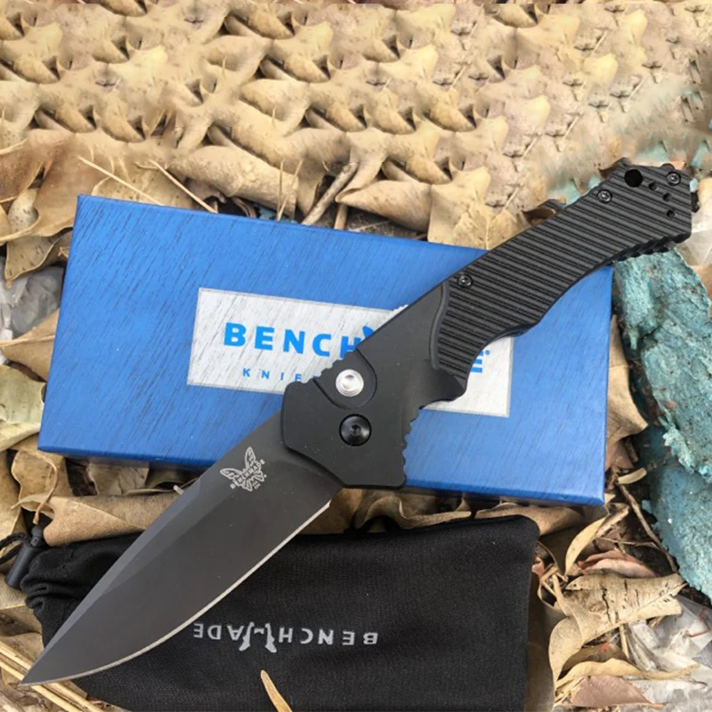 

Outdoor Tactical Folding Knife Benchmade 9600BK Aluminum Handle S30V Safety Self Defense EDC Tool Pocket Military Knives