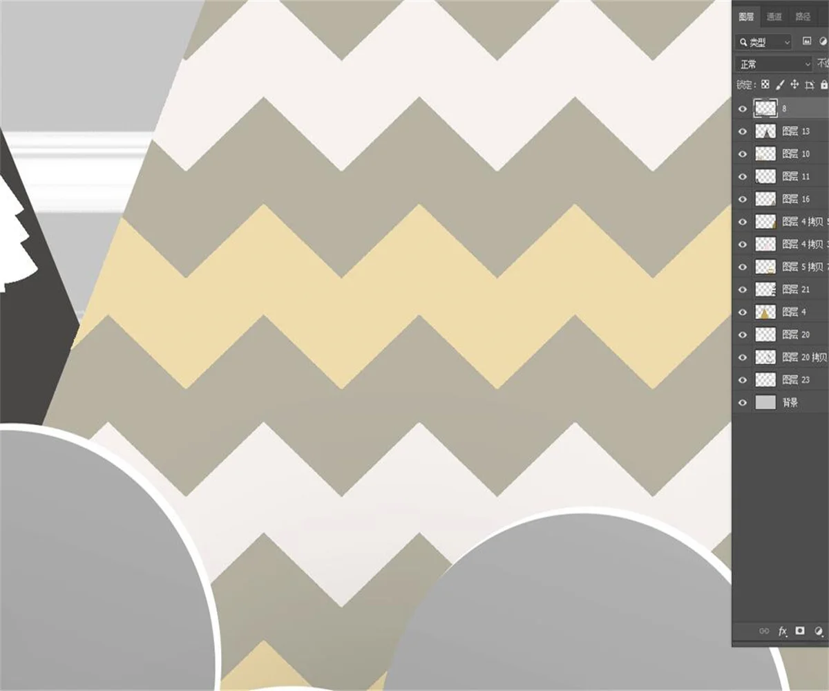 Объемные настенные 3D-обои на заказ с изображением скандинавских геометрических