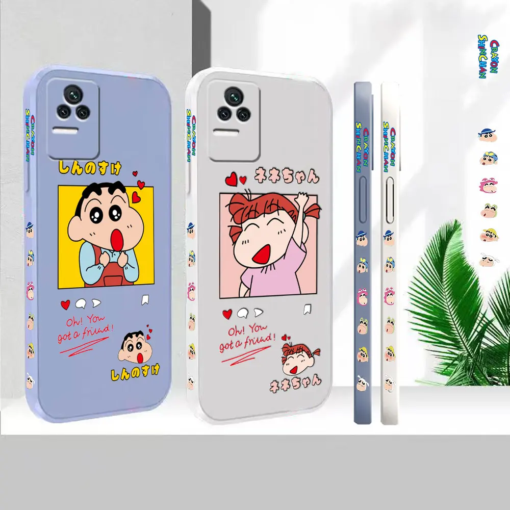 

Japan Anime C-Crayon Shin Chan Case For Redmi K60E K60 K50 K40S K40 K30 K20 12C 10C 9A 9 8A 8 10X 10A 10 9AT 9C Pro Uitra Cover