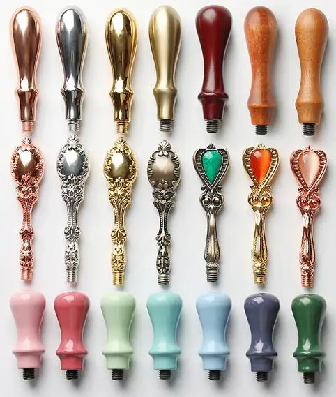 

Natural Rose wood Wooden Handle,mini handle,for Customized wax stamp league DIY gift ancient seal stamp
