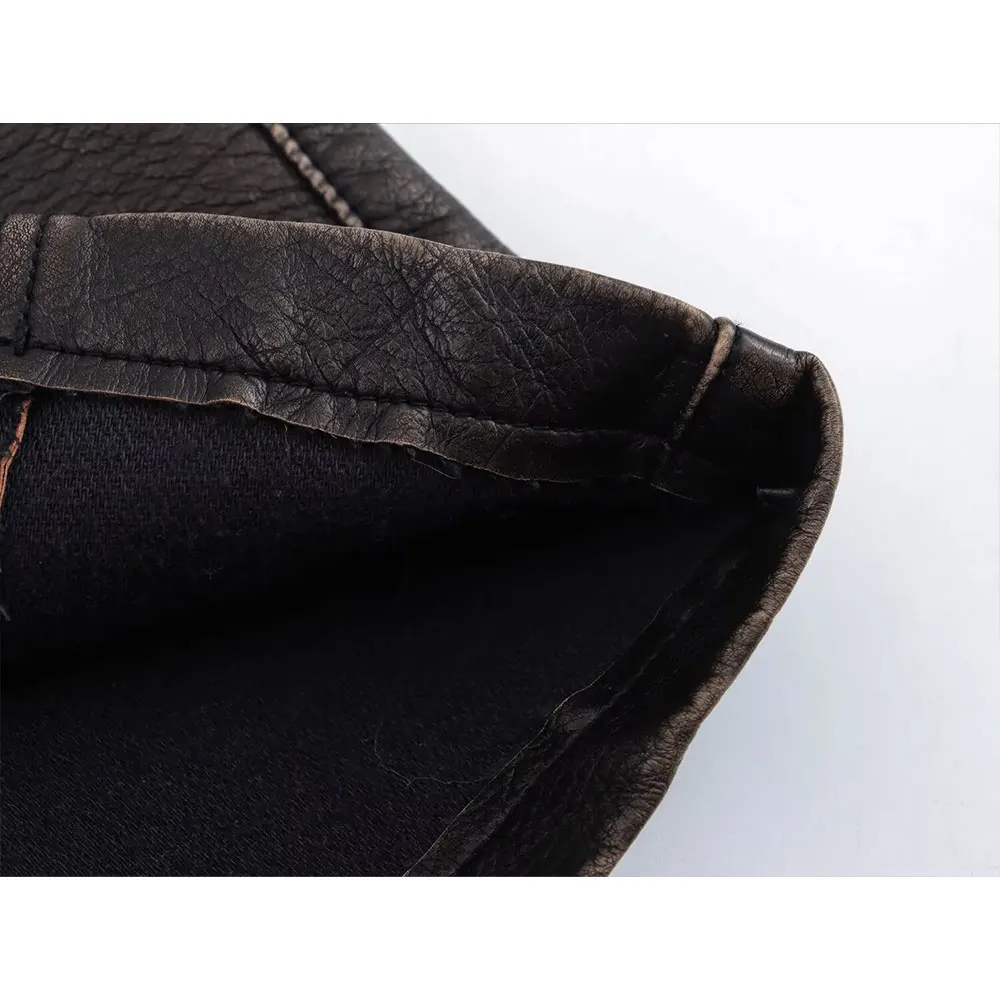 Юбка-мини DUOPERI Женская трапециевидная из экокожи модные шикарные повседневные