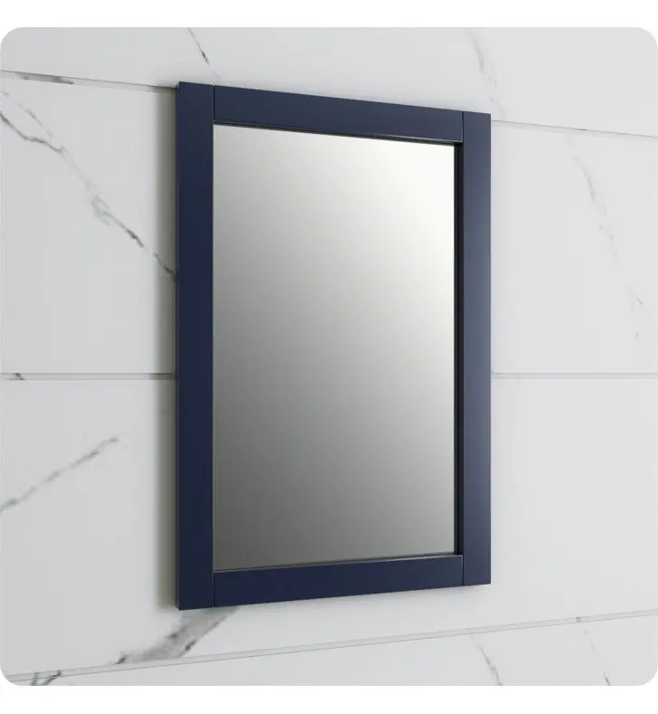 

20" Blue Traditional Bathroom Mirror