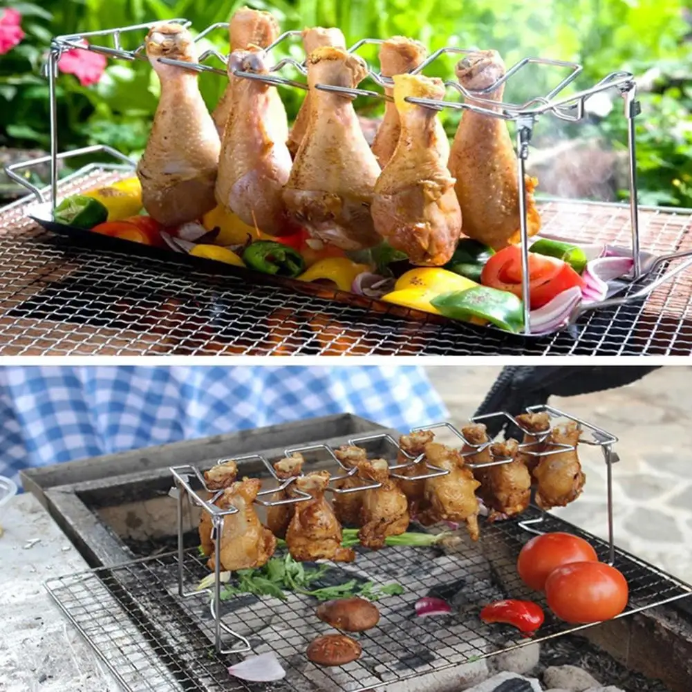 

Great Roaster Rack BPA Free Practical Chicken Drumstick Cooking Rack Tools Set Chicken Leg Rack Chicken Wing Rack
