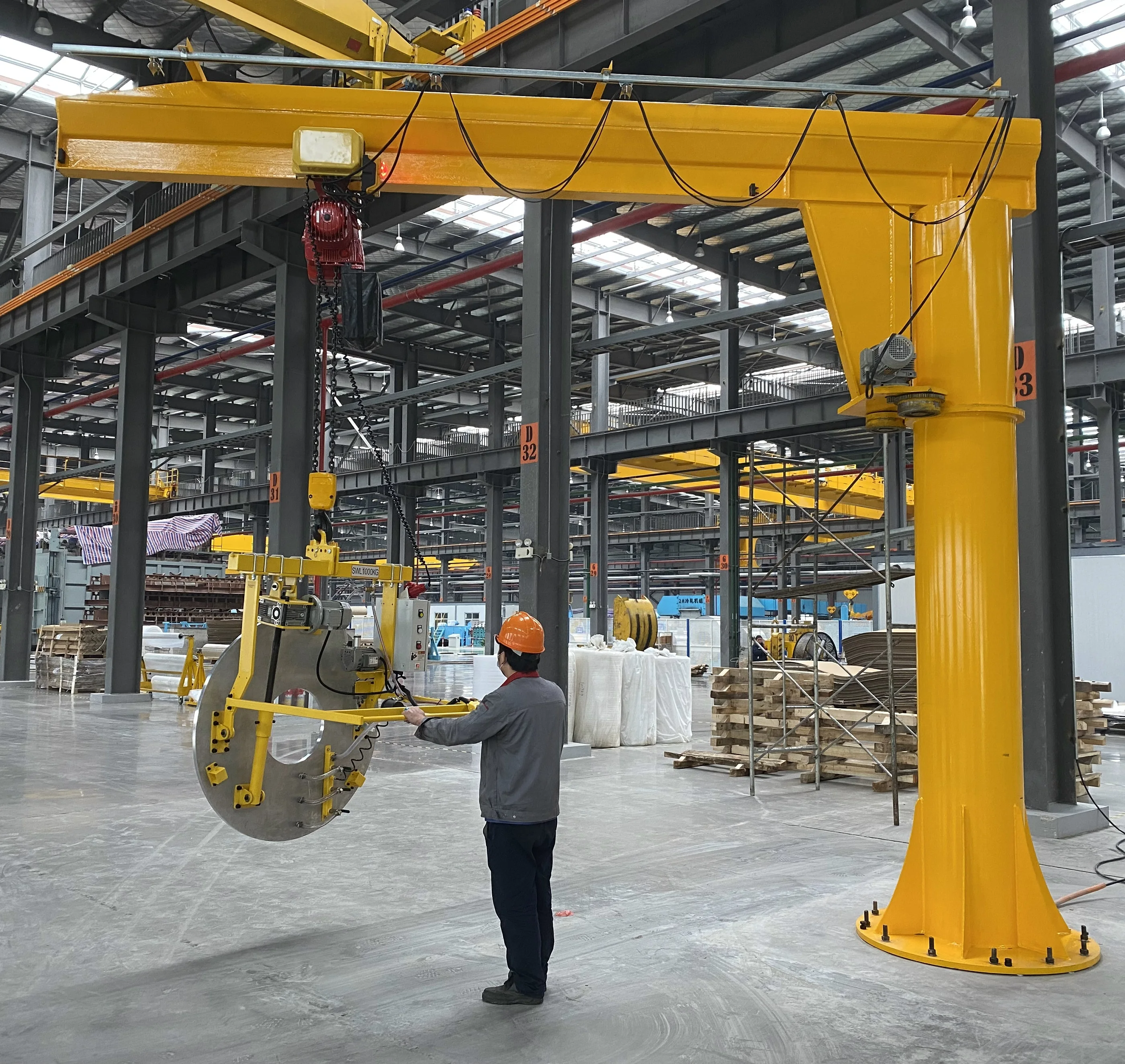 Фото Awovolift стоячие кран, колонка, консольный кран, 3 тонны, настенный светильник, кран, кран с алюминиевой катушкой, вакуумный подъемник 300 кг №1