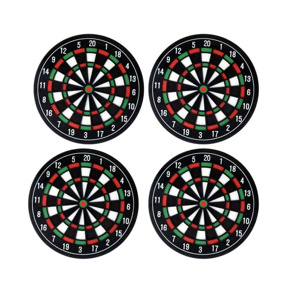 

4 Pcs Vintage Decor Cup Holder Coaster Hot Drink Decorative Coaster Dart Board Cup Mat Decor Beverage Coasters Cup Pads Drinks